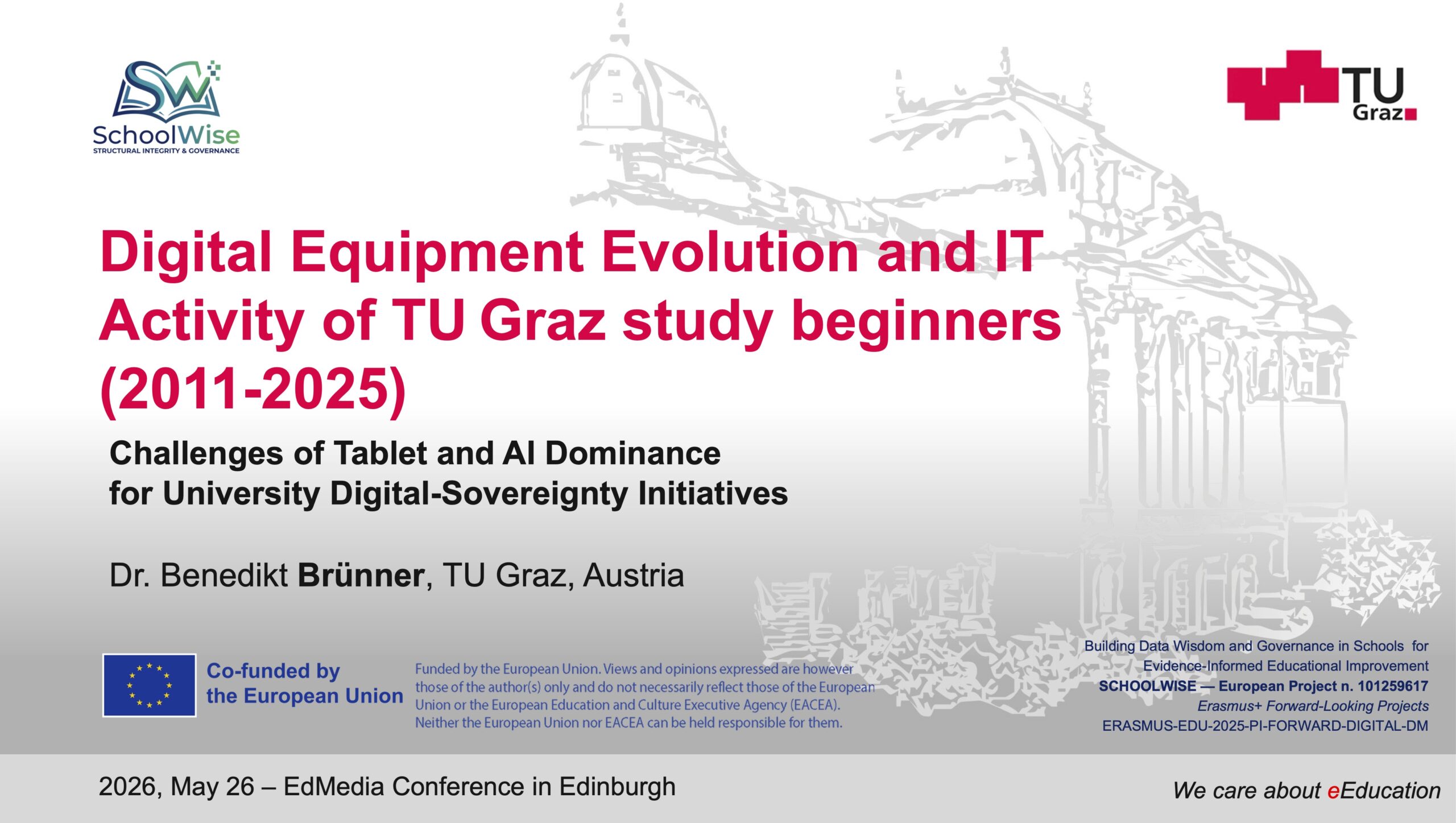 Präsentation: Entwicklung der digitalen Ausstattung und IT-Nutzung bei Studienanfängern der TU Graz (2011–2025)