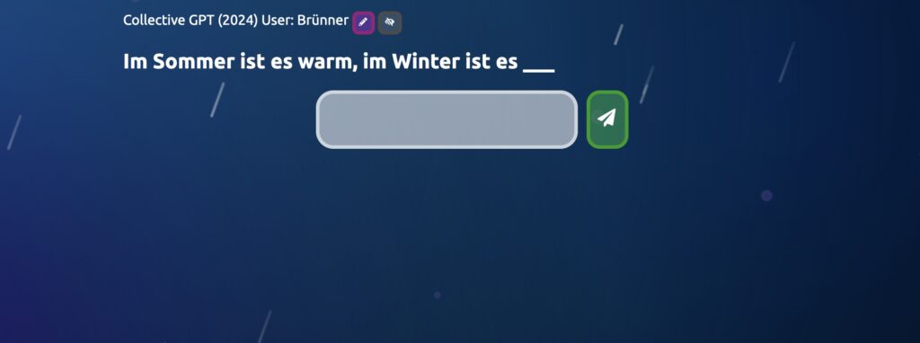 Userinterface für Teilnehmende